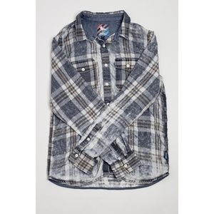 Vintage Styled Denim Casual Button Up Shirt